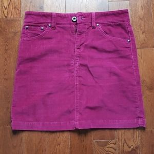 Gap Corduroy skirt burgundy/plum in colour